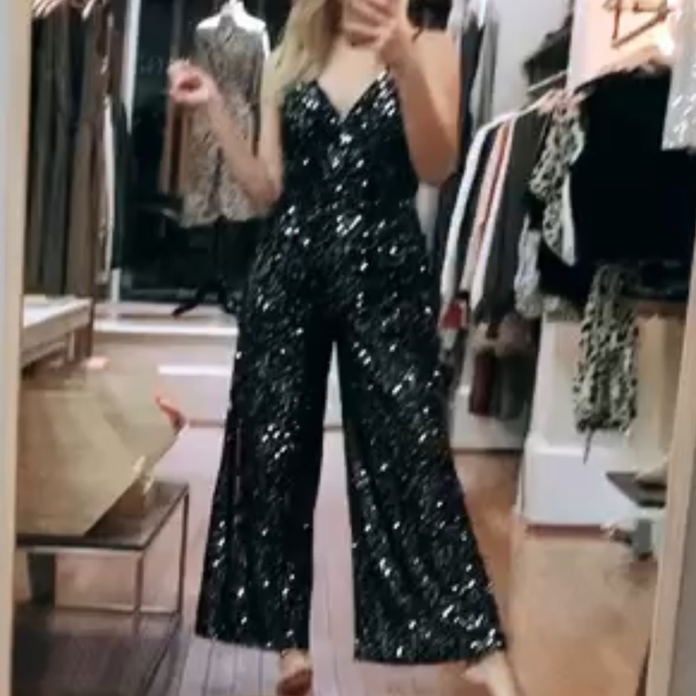 In Loom Sequin Jumpsuit Size Small